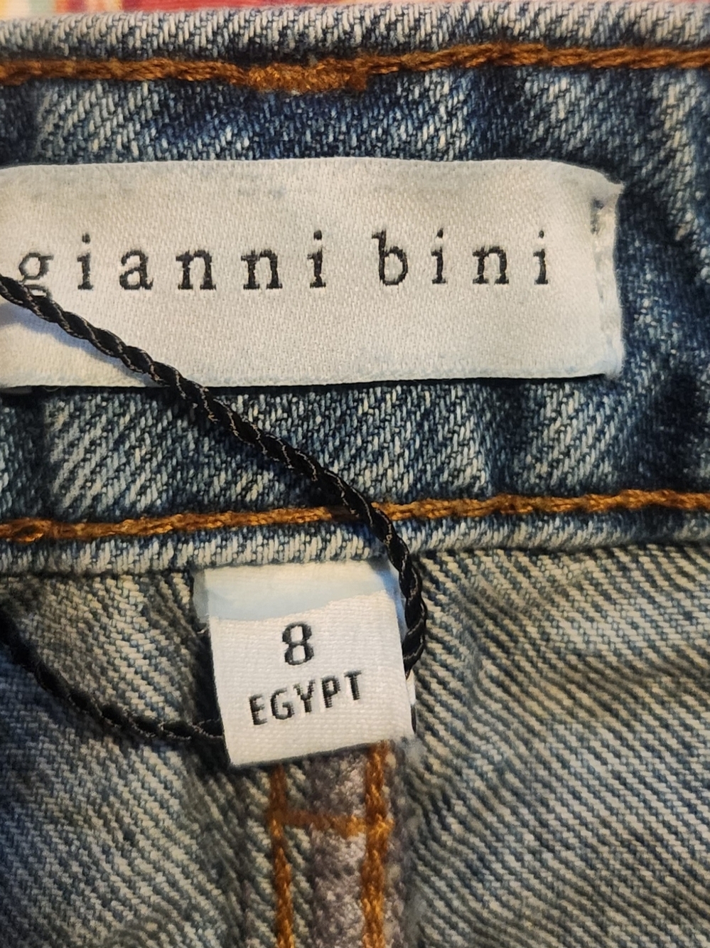 Gianni Bini Light Blue Denim Jeans with Contrast Stitching
